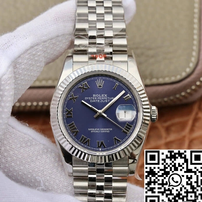 Rolex Blue 36MM Dial Factory Datejust GM 0913